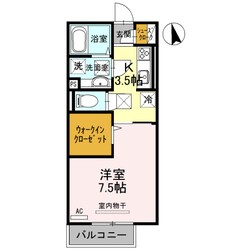 中松江駅 徒歩11分 1階の物件間取画像